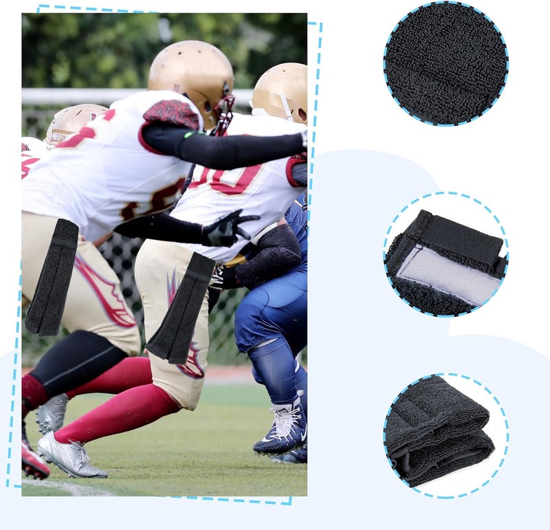TUYUU Football Towel,White Football Towel Quarterback,Cotton Football Towel Youth,Quarterback Towel for Football Softball Men Women,Football Hand Towels for Gym Yoga Golf, (Black-3 Pack) - Image 4